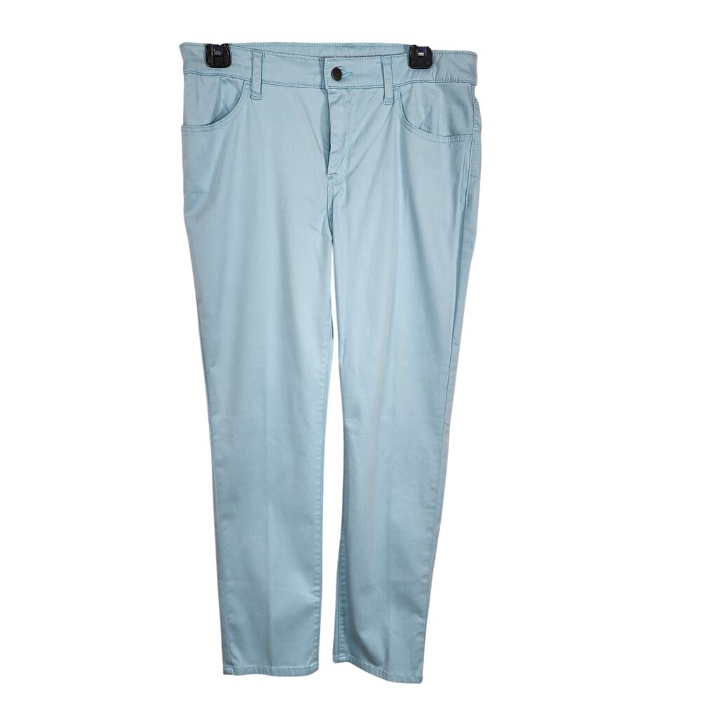 Chico's Womens Girlfriend Slim Leg Ankle Pant Soft Touch Stretch Jean US 6 Blue